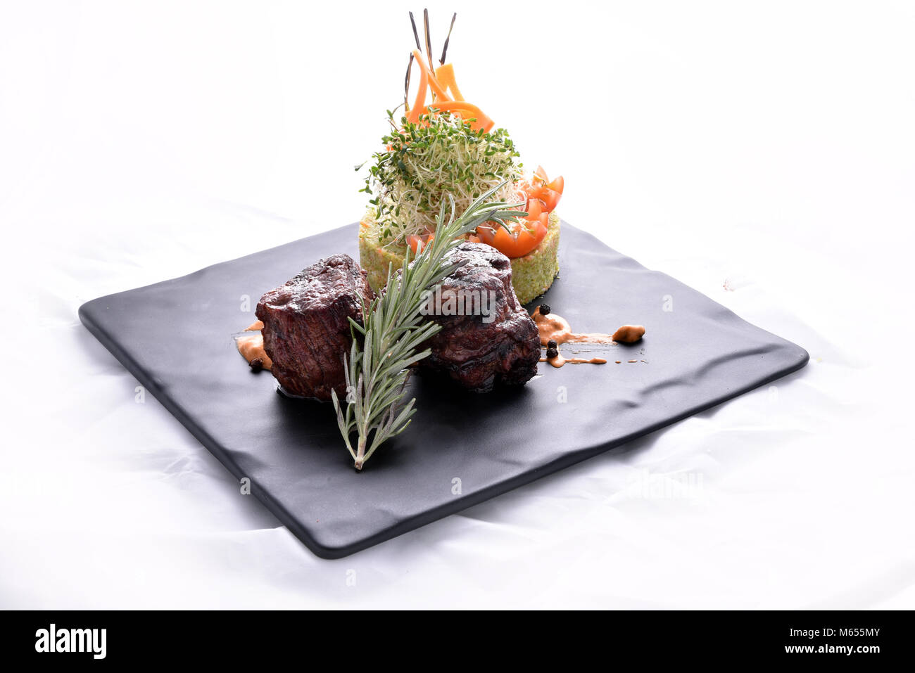 Purée de pommes de terre avec thon Banque D'Images