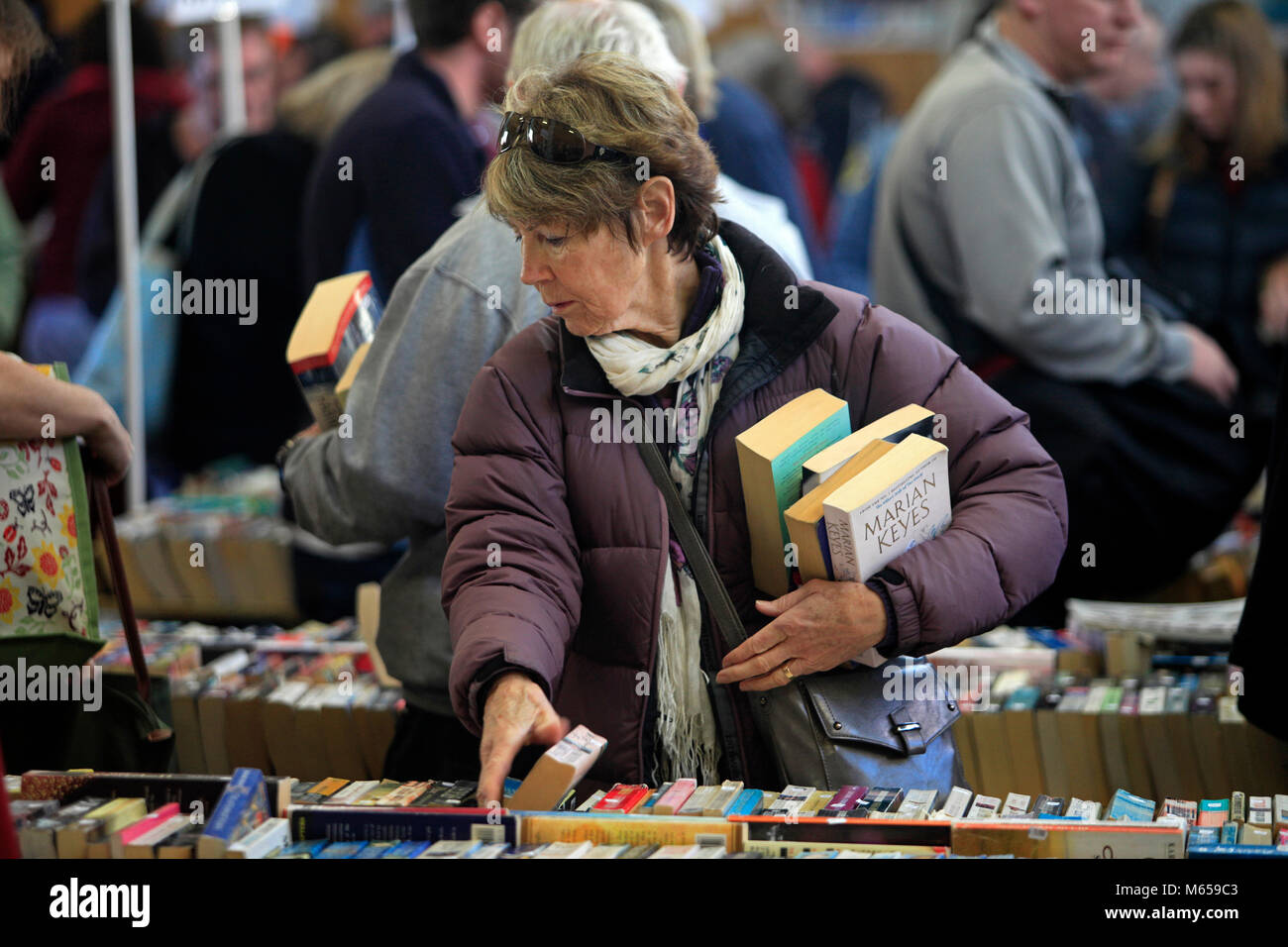 Foire du livre Founders Park, Nelson, Nouvelle-Zélande Banque D'Images