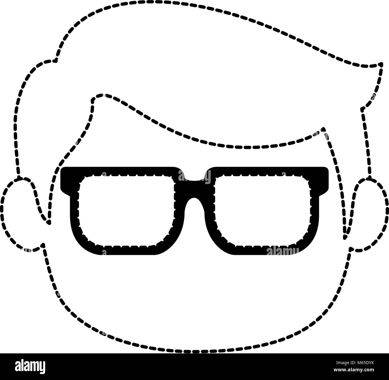 Petit garçon head vector illustration design personnages avatar Illustration de Vecteur