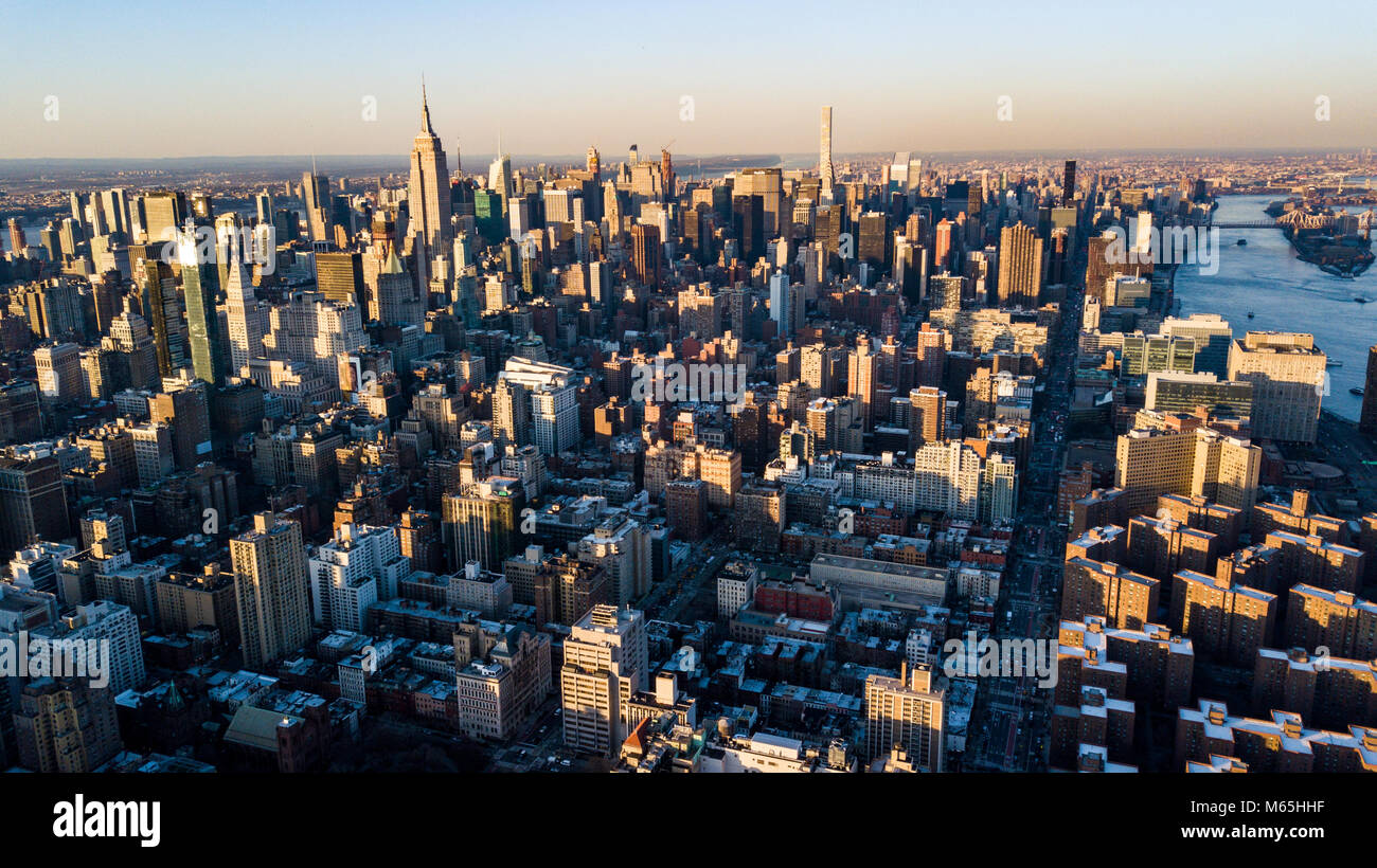 Manhattan Skyline, New York City, USA Banque D'Images