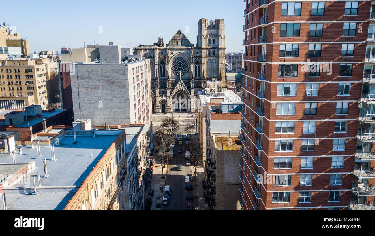Cathédrale de Saint John the Divine, Upper West Side, Manhattan, New York City, USA Banque D'Images