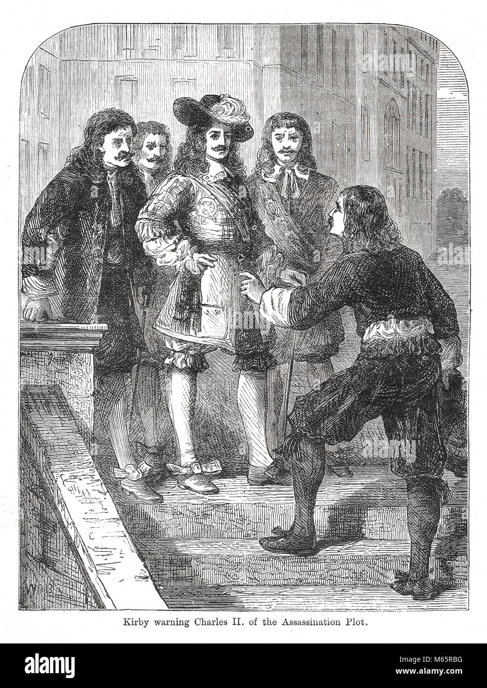 Christopher Kirkby (ou Kirby), Charles II de l'assassinat, le complot papiste, 1678 Banque D'Images