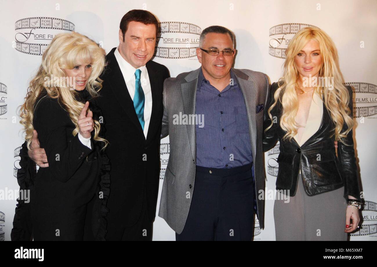 New York City 2011 FILE PHOTO VICTORIA GOTTI, John Travolta, JOHN GOTTI JR. LINDSAY LOHAN Photo de John Barrett-PHOTOlink Banque D'Images