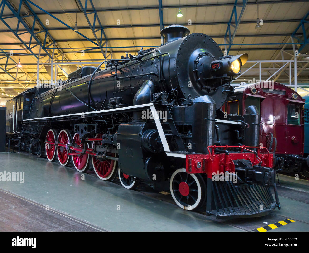 Un passager 4-8-4 locomotive vapeur de fer chinois construit par Vulcan Foundry, la plus grande unité loco jamais construit au Royaume-Uni, maintenant dans la GRN York Banque D'Images