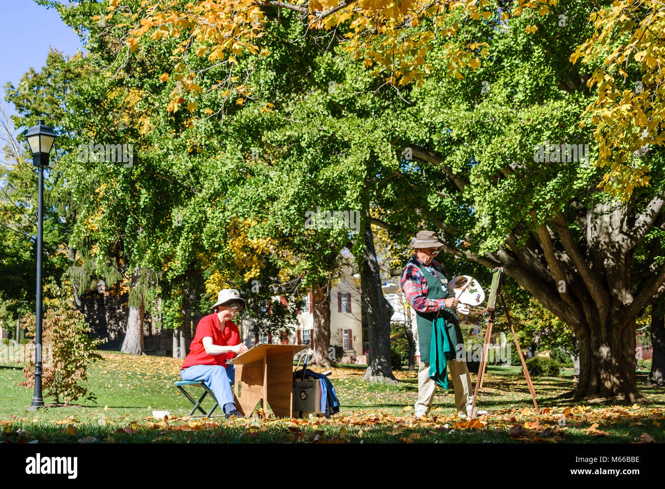 Lewisburg Virginie occidentale,Appalachian Appalachia Allegheny Mountains,Carnegie hall,couloir,Georgian Revival architecture,construit,construit,1902,culturel Banque D'Images