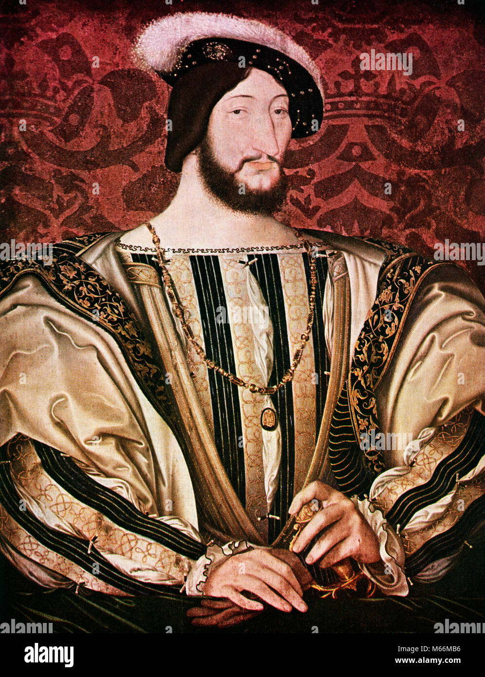 1500s 1530s PEINTURE PORTRAIT FRANÇOIS LE François Ier roi de France PREMIERE LOOKING AT CAMERA PAR JEAN CLOUET - kh13258 CPC001 MANCHONS MONARQUE HARS IMAGE JEAN MI-hommes mi-homme adulte adultes 1500s 1530s'Origine ethnique Caucasienne CHAMBORD CHÂTEAU DE CHAMBORD CLOUET FRANÇOIS FRANÇOIS DE VALOIS MAISON RENAISSANCE FRANÇAISE LANCÉ LE PREMIERE Loir-et-cher à la caméra à Old Fashioned MÉCÈNE DE L'ART PERSONNES gonflée Banque D'Images