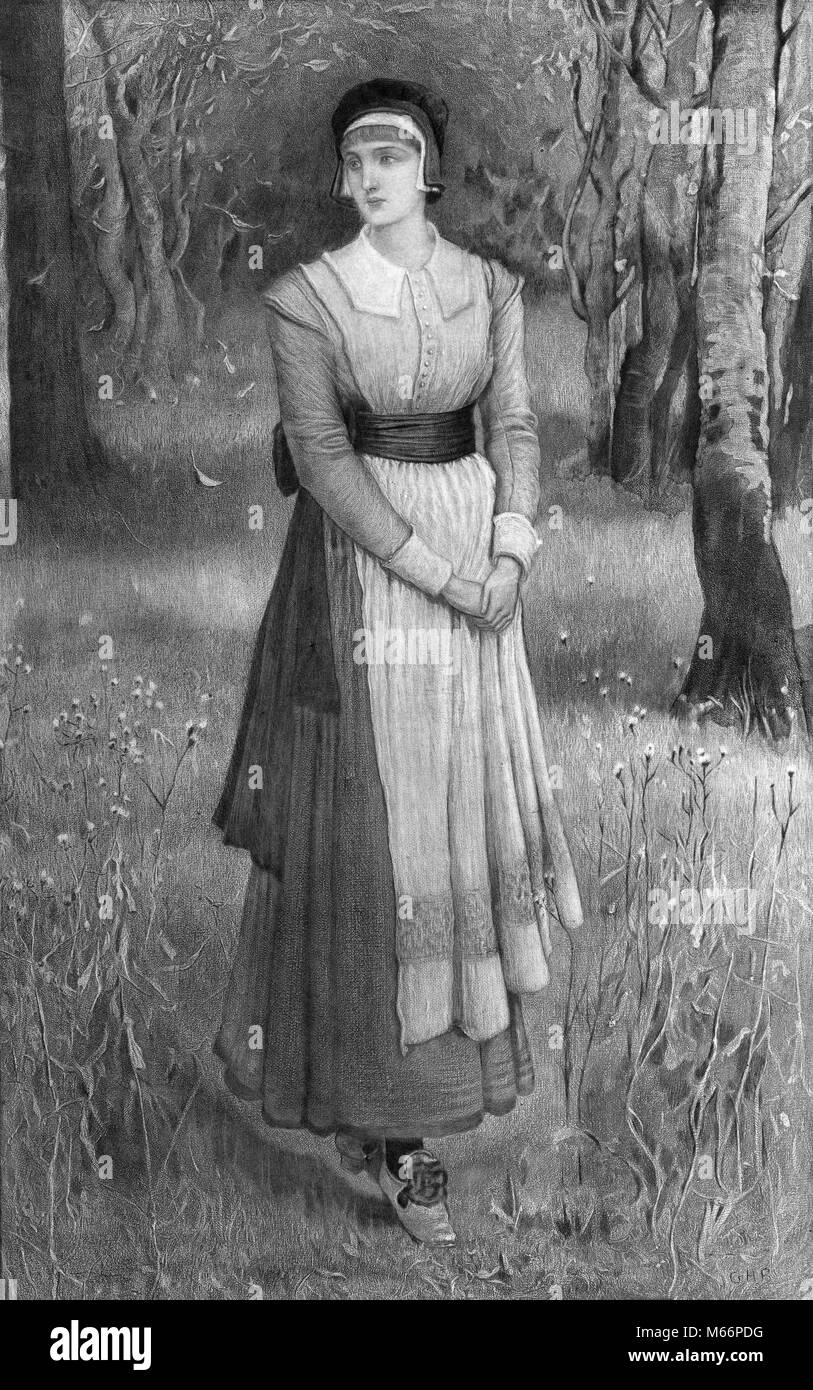 Années 1600 STANDISH ROSE PORTRAIT FEMME ÉPOUSE DE PÈLERIN MAYFLOWER MILES STANDISH EST MORT 1621 PEINTURE DE BOUGHTON - q74794 CPC001 NOIR ET BLANC de la station de recherche de l'origine ethnique caucasienne EST MORT 1621 PREMIÈRE FEMME MAYFLOWER MILES MILES STANDISH MYLES MYLES STANDISH NOUVEAU MONDE PILGLRIMS LES PERSONNES À L'ancienne colonie de Plymouth STANDISH Banque D'Images