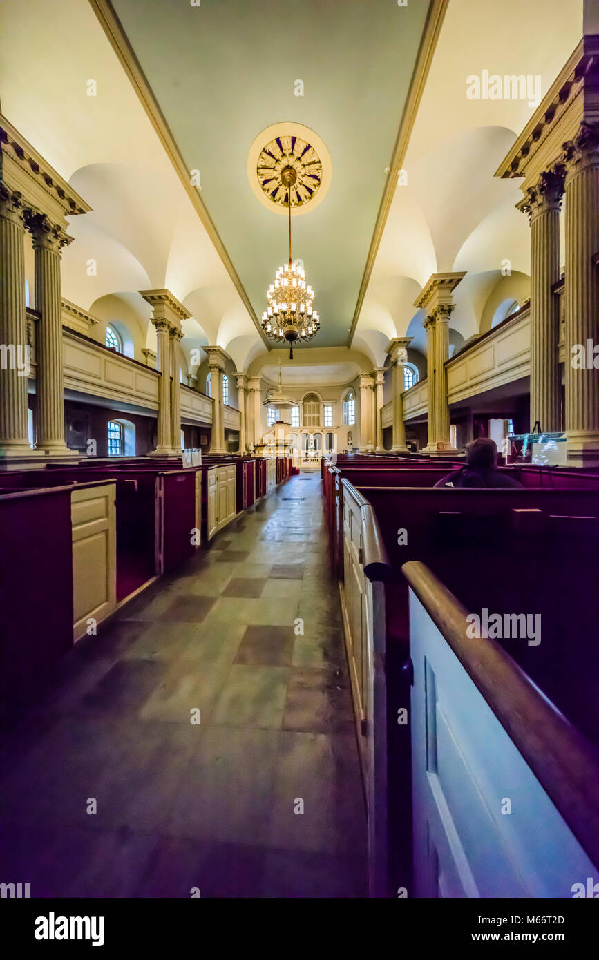 Chapelle du roi   Boston, Massachusetts, USA Banque D'Images