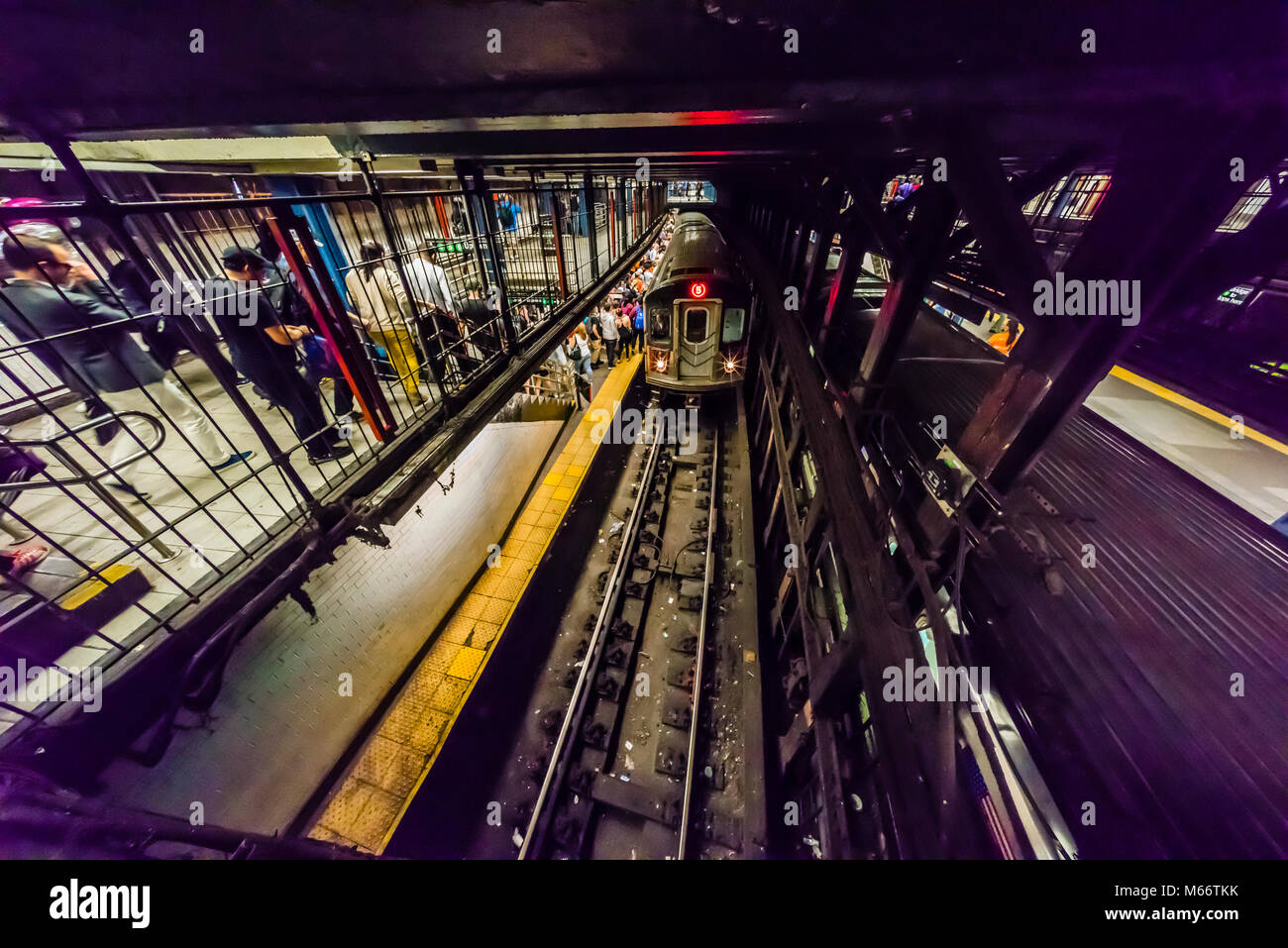 14e rue - La Station de métro Union Square, Manhattan - New York, New York, USA Banque D'Images