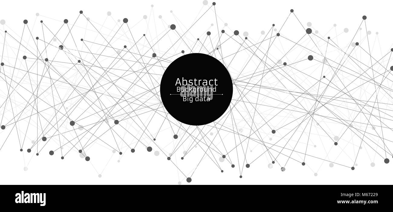 Abstract futuristic background. La connexion de lignes et points en noir. Arrière-plan blanc. Web noir. Hi-tech et sci-fi. Vector illustration Illustration de Vecteur Abstract futuristic background. La connexion de lignes et points en noir. Arrière-plan blanc. Web noir. Hi-tech et sci-fi. Vector illustration Illustration de Vecteur