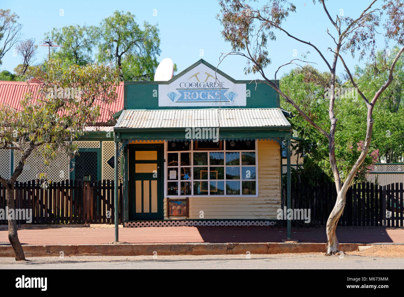 Rock Shop Goldfields, Coolgardie, ouest de l'Australie. Banque D'Images