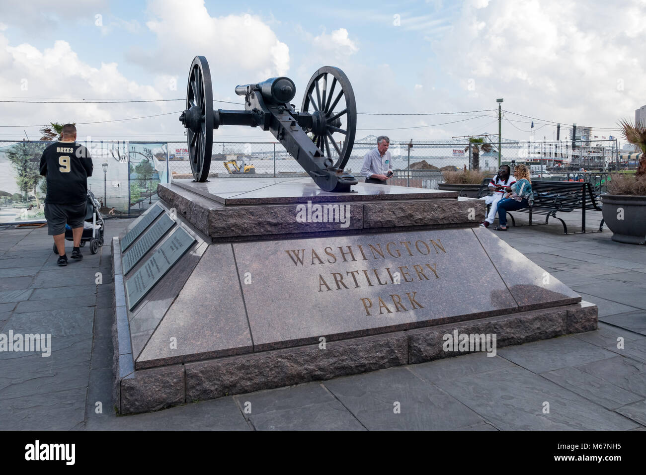La Nouvelle Orléans, Feb 21 : Le célèbre parc de l'artillerie sur Washington FEB 21,2018 à La Nouvelle-Orléans, Louisiane Banque D'Images