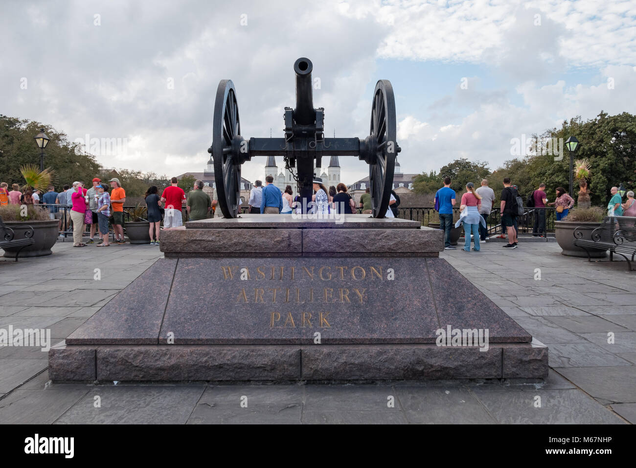 La Nouvelle Orléans, Feb 21 : Le célèbre parc de l'artillerie sur Washington FEB 21,2018 à La Nouvelle-Orléans, Louisiane Banque D'Images