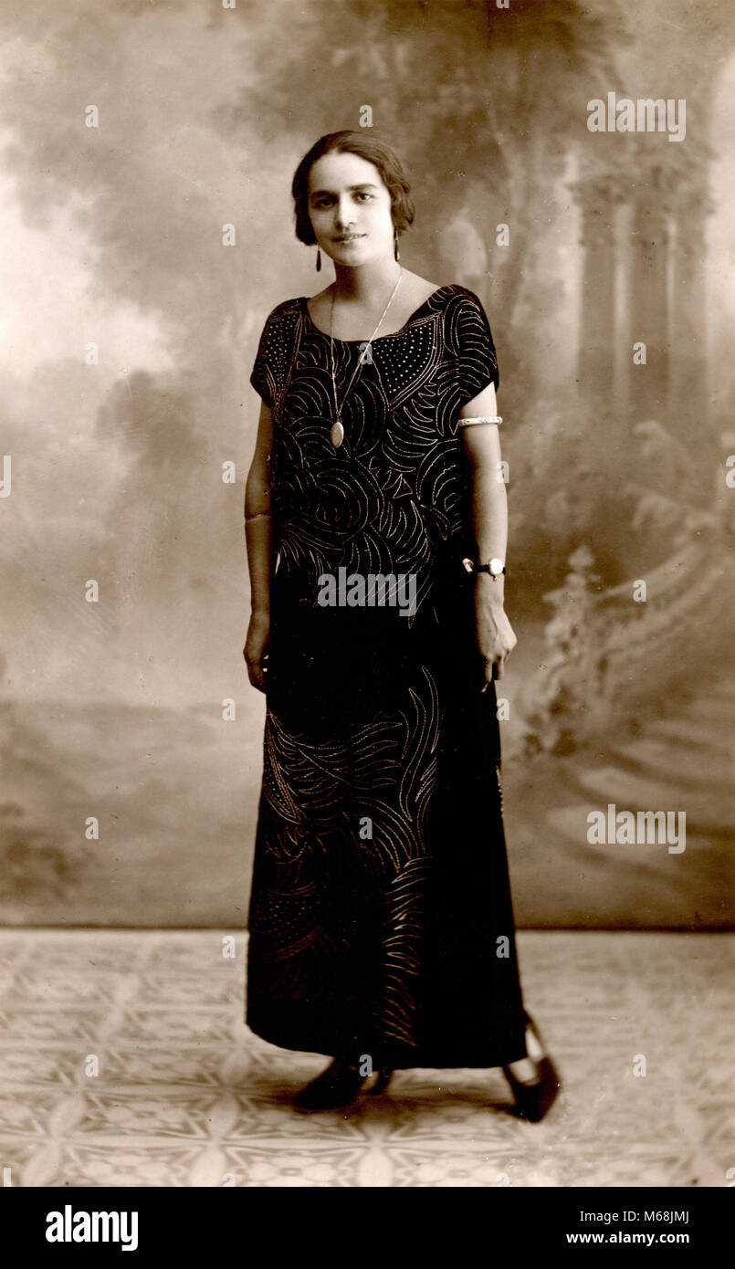 Portrait d'une femme, Italie 1910 Banque D'Images