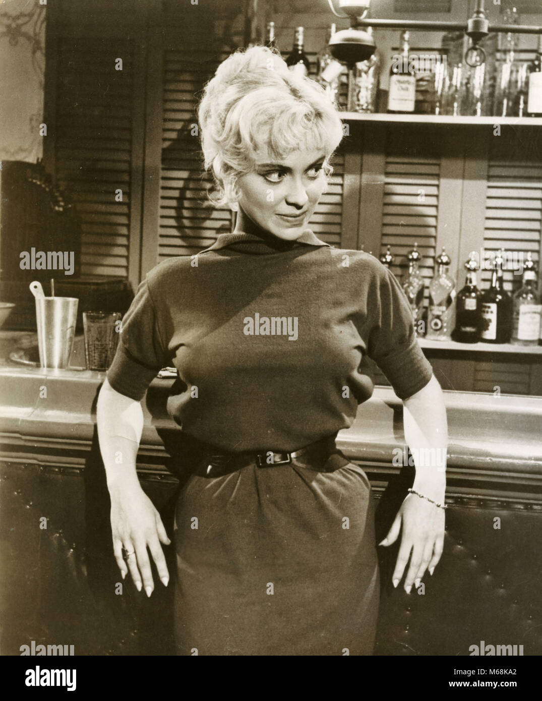 L'actrice américaine Joy Harmon dans le film Let's Rock, 1958 Banque D'Images