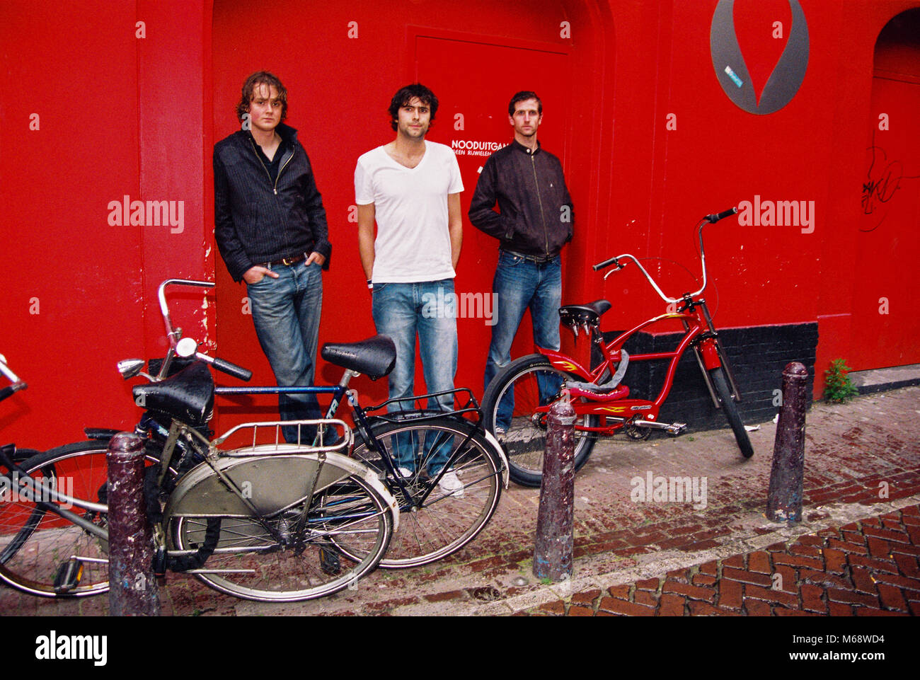 Groupe anglais Keane photographié dans Leidsekade, Amsterdam le 7 juillet 2004, aux Pays-Bas, en Europe. Banque D'Images