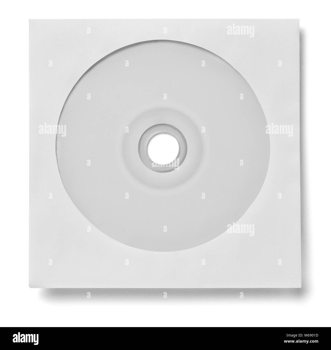 Close up of a cd dvd disque sur fond blanc Banque D'Images