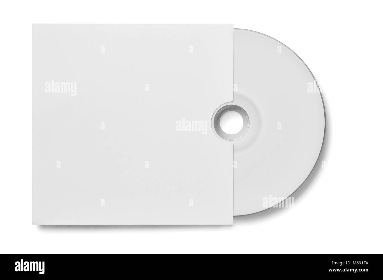 Close up of a cd dvd disque sur fond blanc Banque D'Images