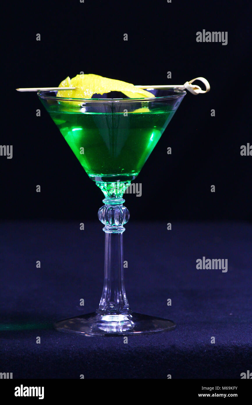 Cocktails vert pour la St Patrick Day Banque D'Images