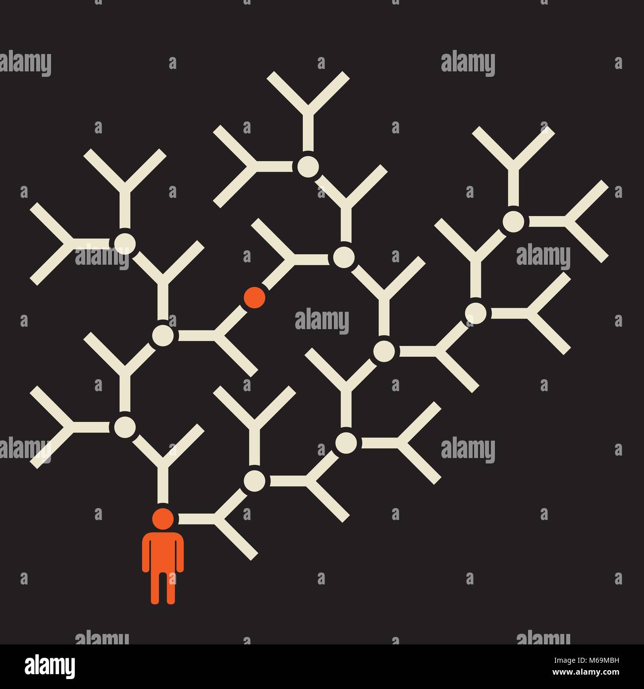Trouver une solution ,conclusion après examen. Illustration de Vecteur