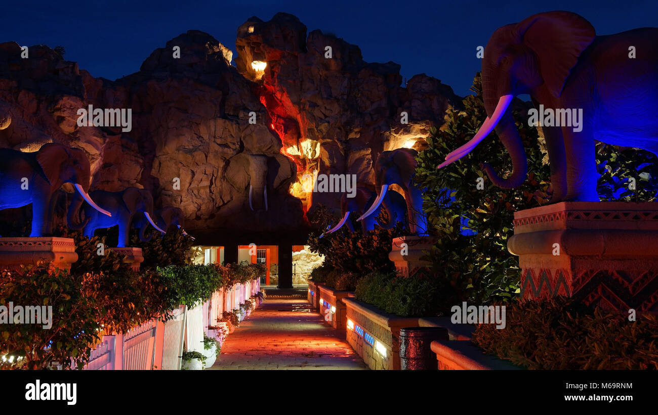 Sun City est un complexe de luxe et du casino, situé dans la province du nord-ouest de l'Afrique du Sud Banque D'Images