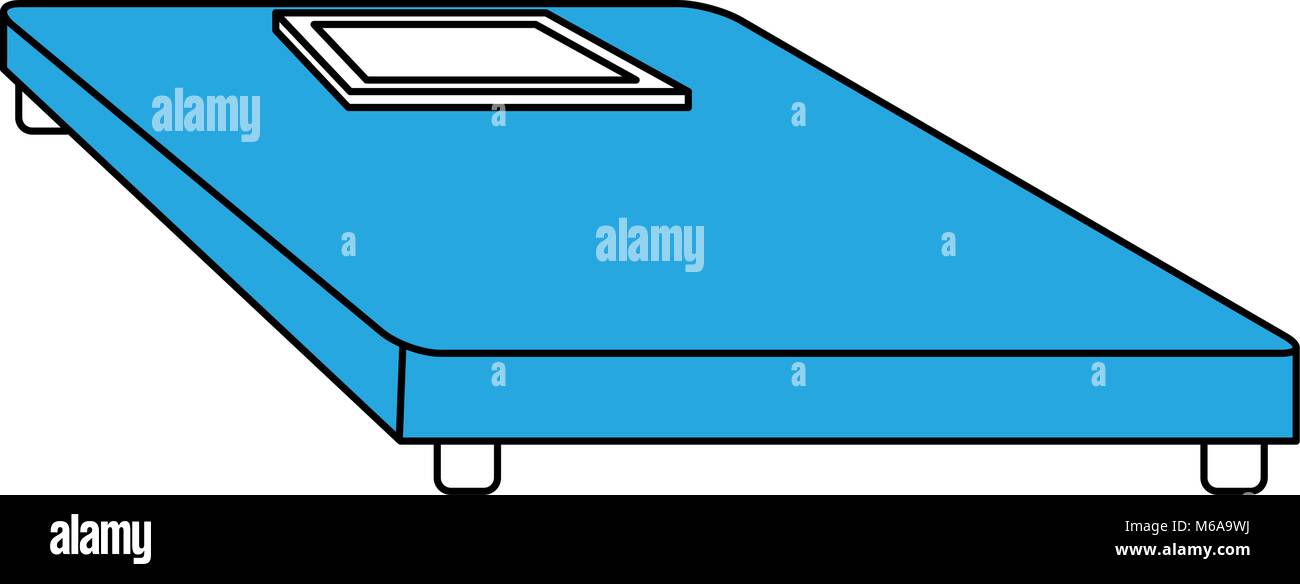 Lit de massage spa Illustration de Vecteur