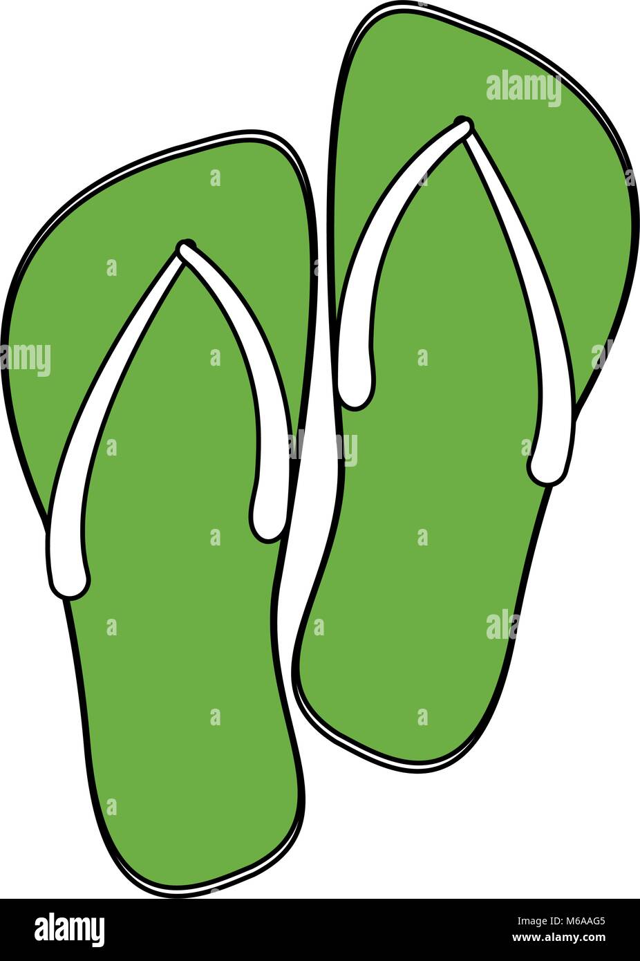 Caricatures des tongs Illustration de Vecteur