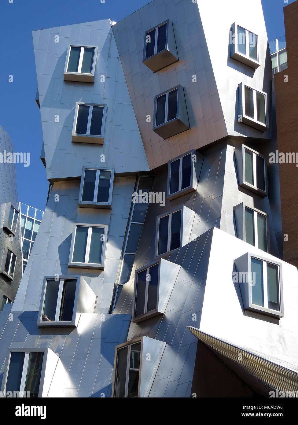 Vues de la MIT Stata Center à Cambridge Massachesetts Banque D'Images