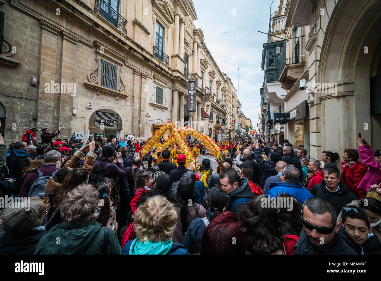 Le carnaval, La Valette, Malte, Europe. Banque D'Images