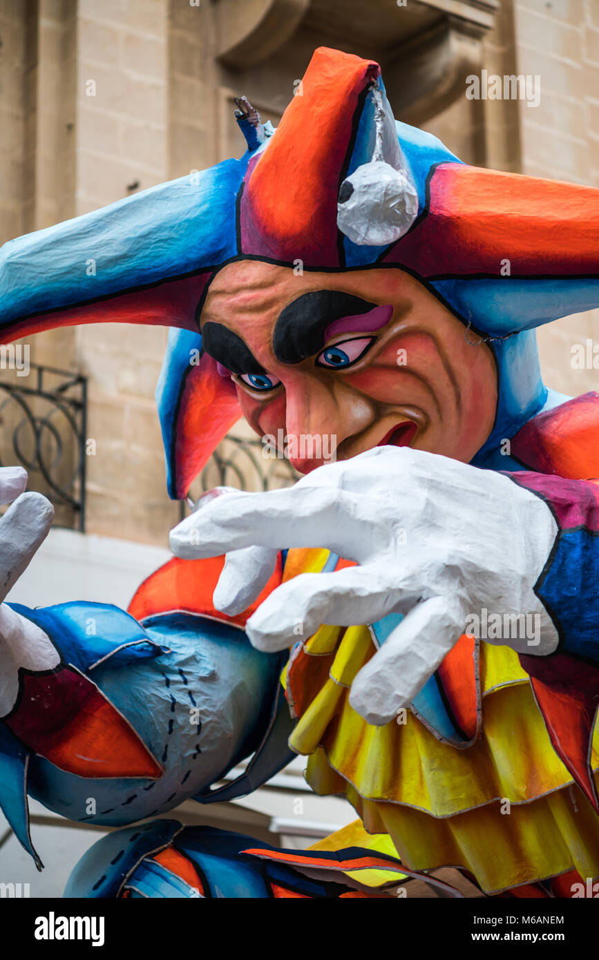 Le carnaval, La Valette, Malte, Europe. Banque D'Images