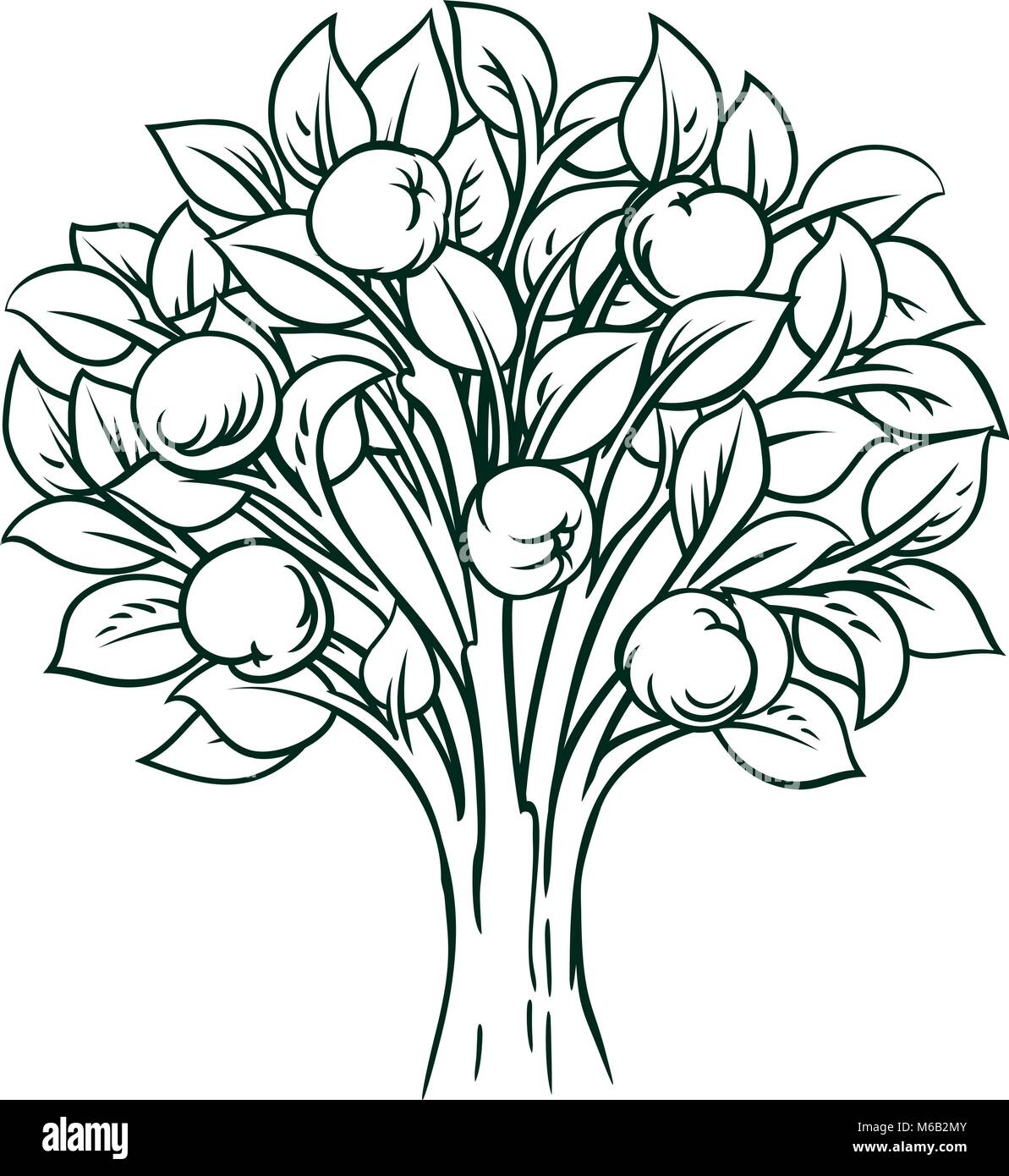 Concept Apple Tree Illustration de Vecteur