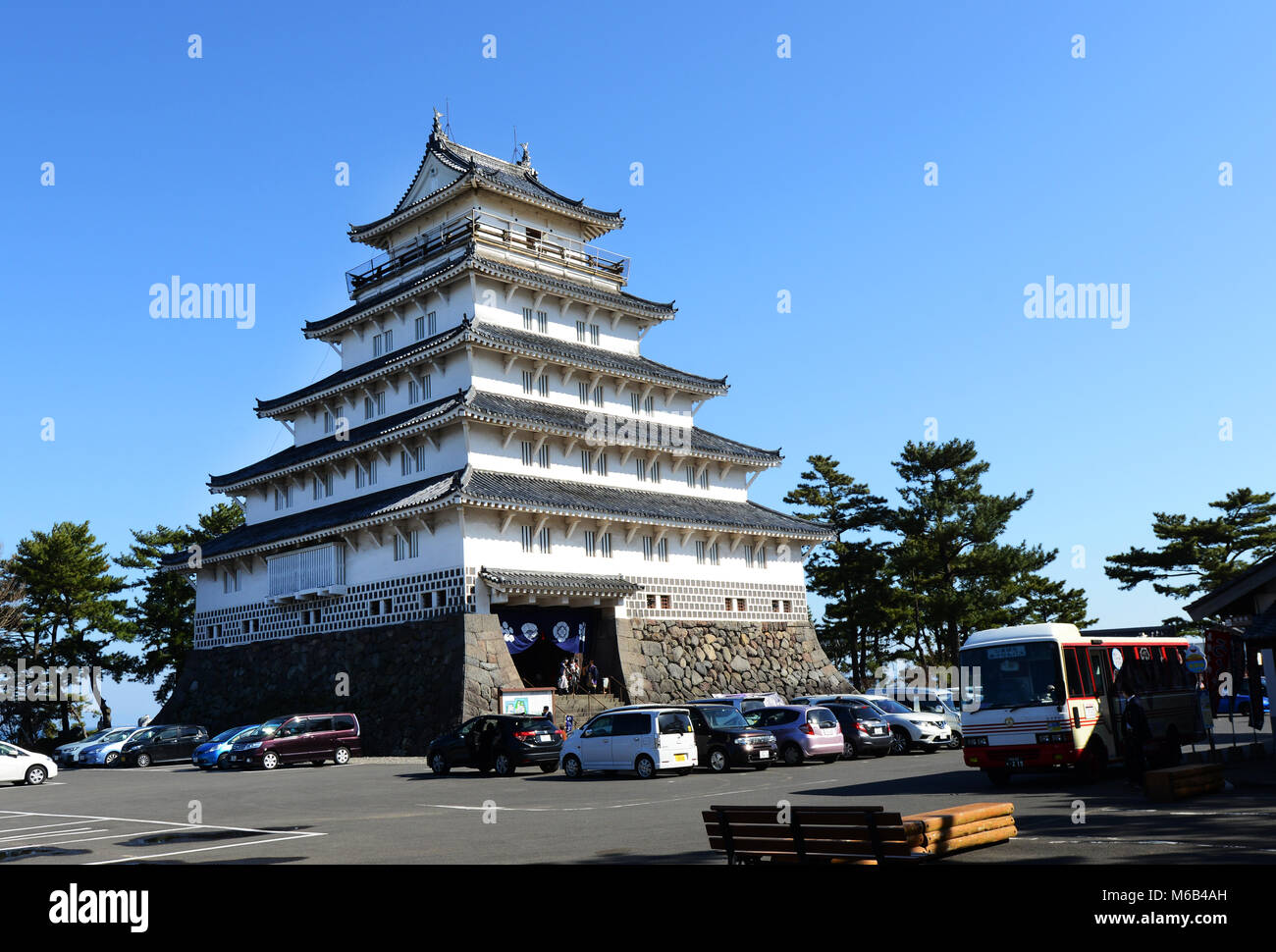 Château de Shimabara à Kyushu, au Japon. Banque D'Images