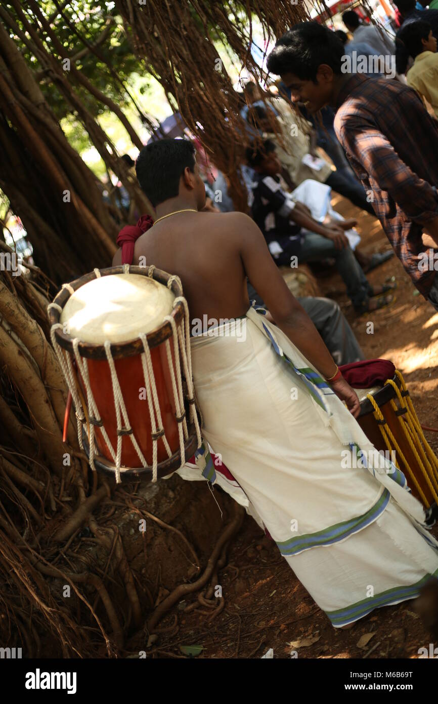 Pooram thrissur, Kerala festivals Banque D'Images