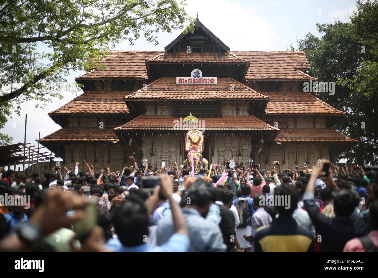 Pooram thrissur, Kerala festivals Banque D'Images