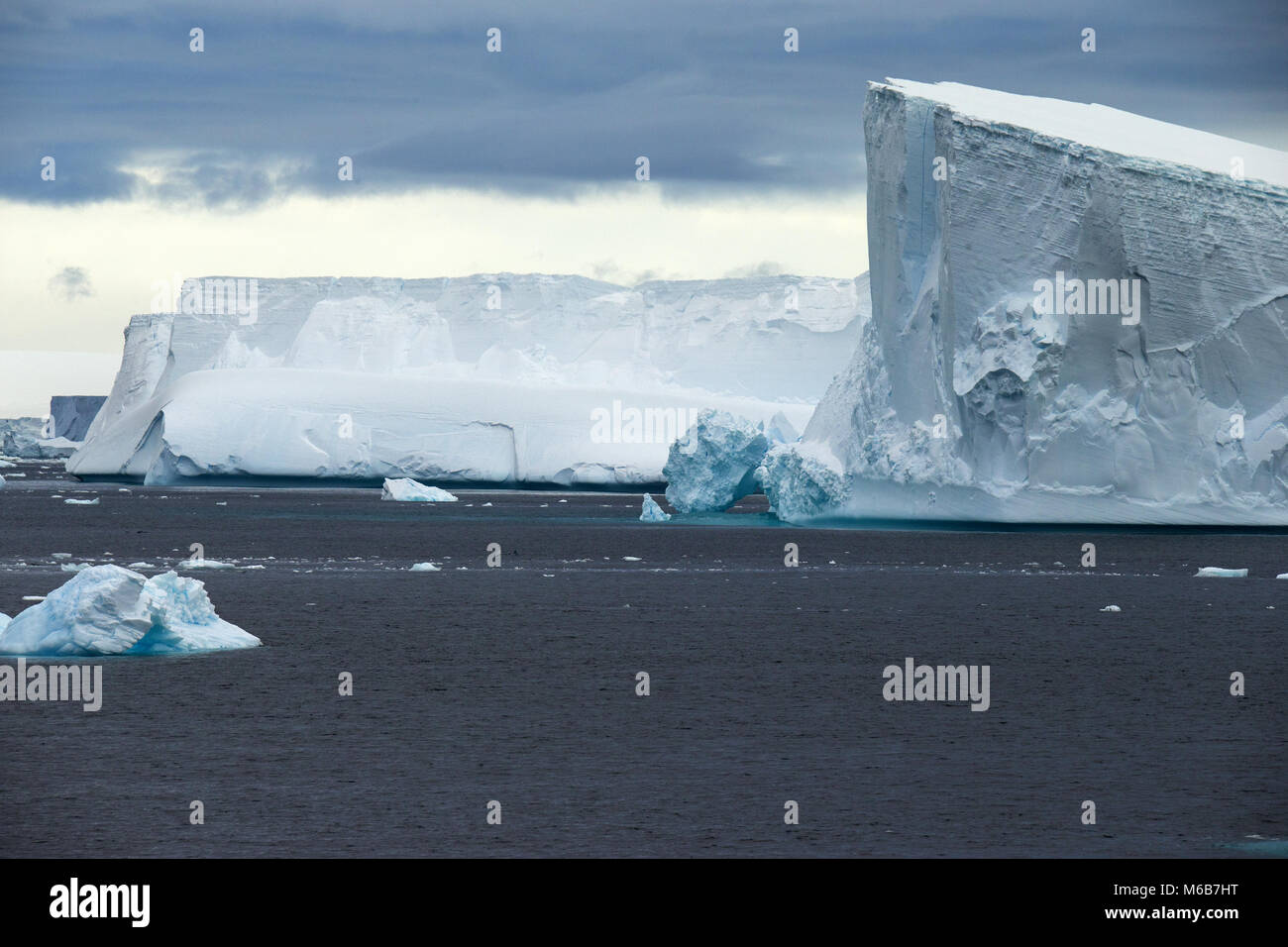Plateau de glace dans l'Antarctique Banque D'Images