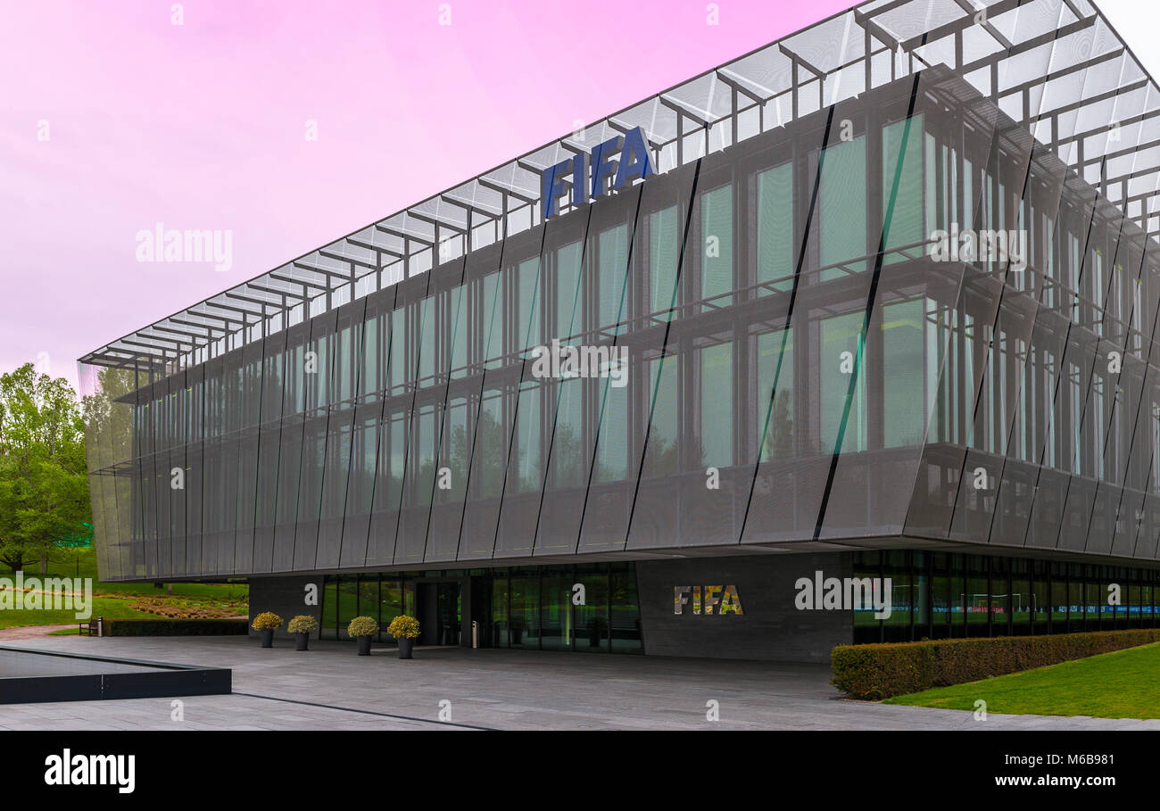 Visiter le siège officiel de la FIFA à Zurich Banque D'Images