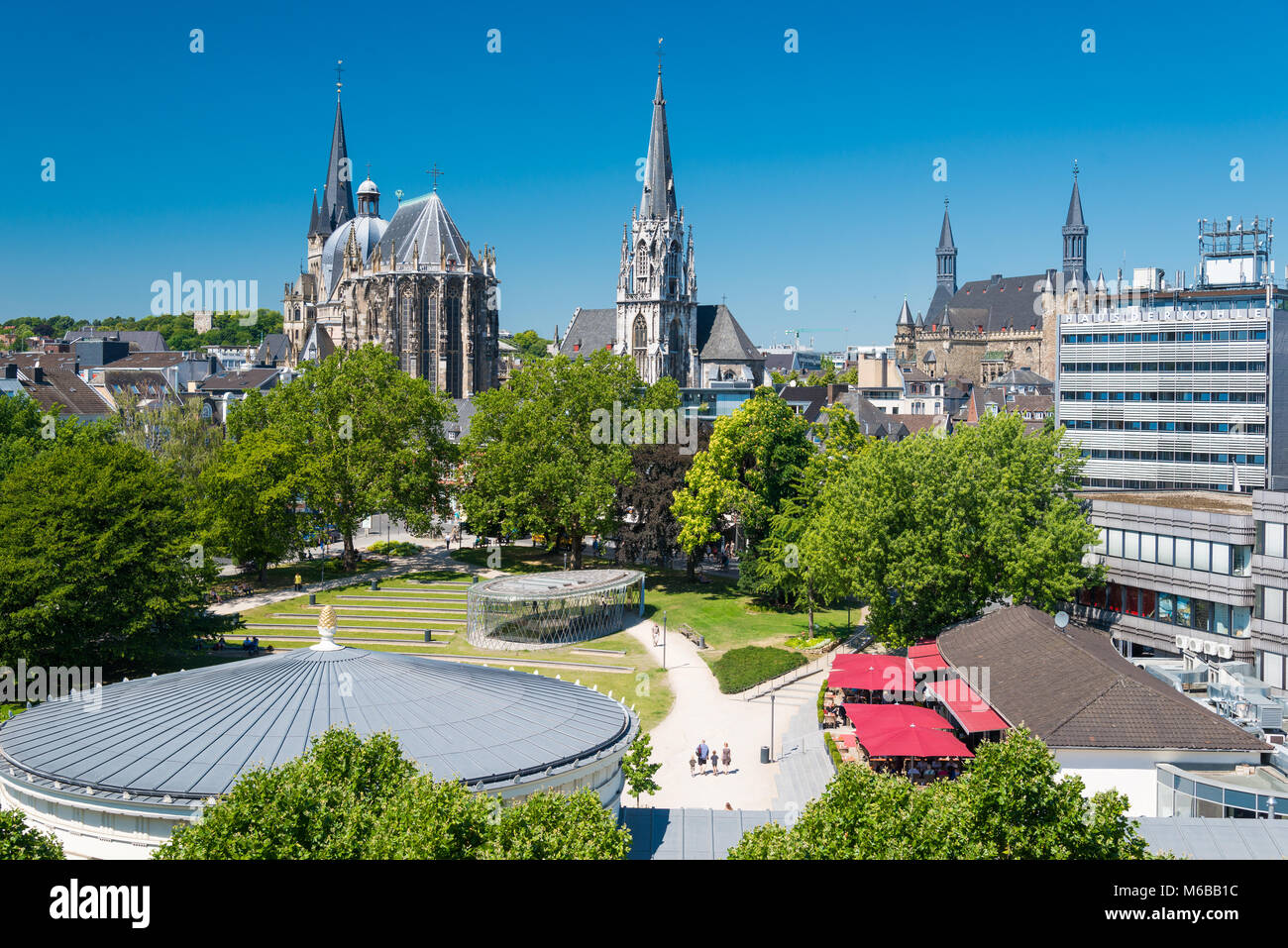 Ville d'Aix-la-Chapelle, Allemagne Banque D'Images