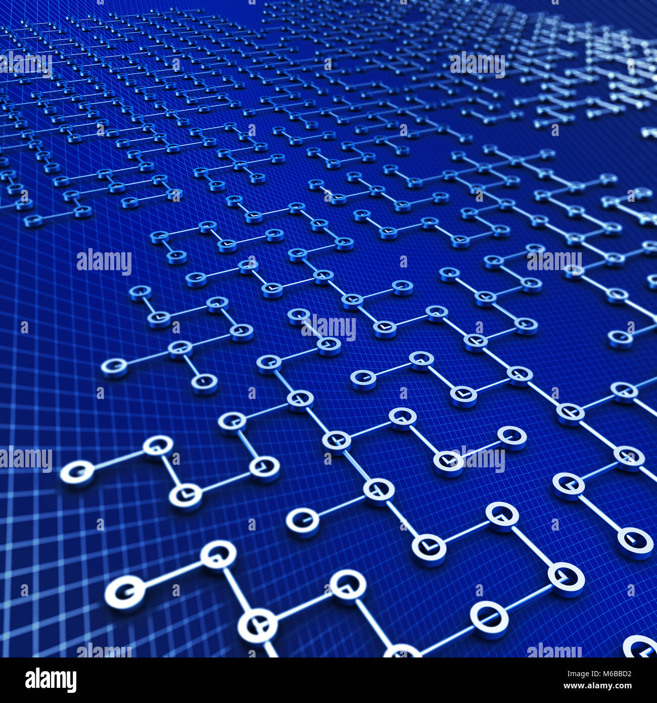 Structure puce fond graphique 3D Rendering Banque D'Images