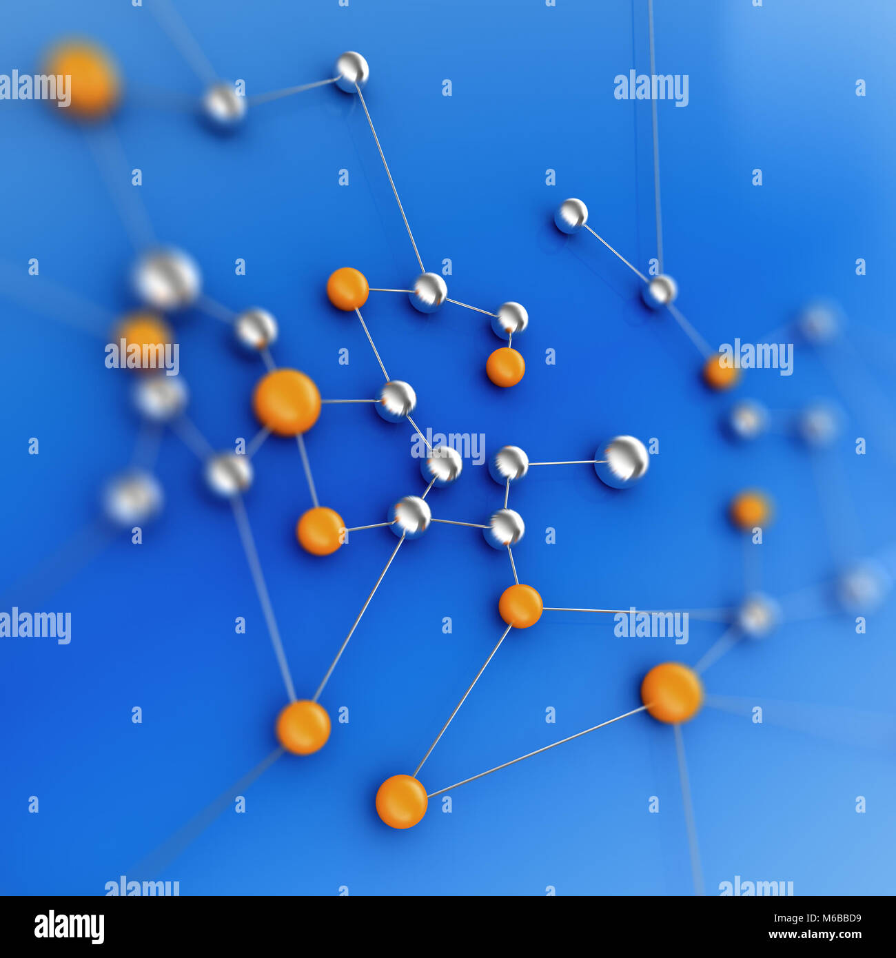 Connexion réseau Résumé Contexte de rendu 3D Banque D'Images
