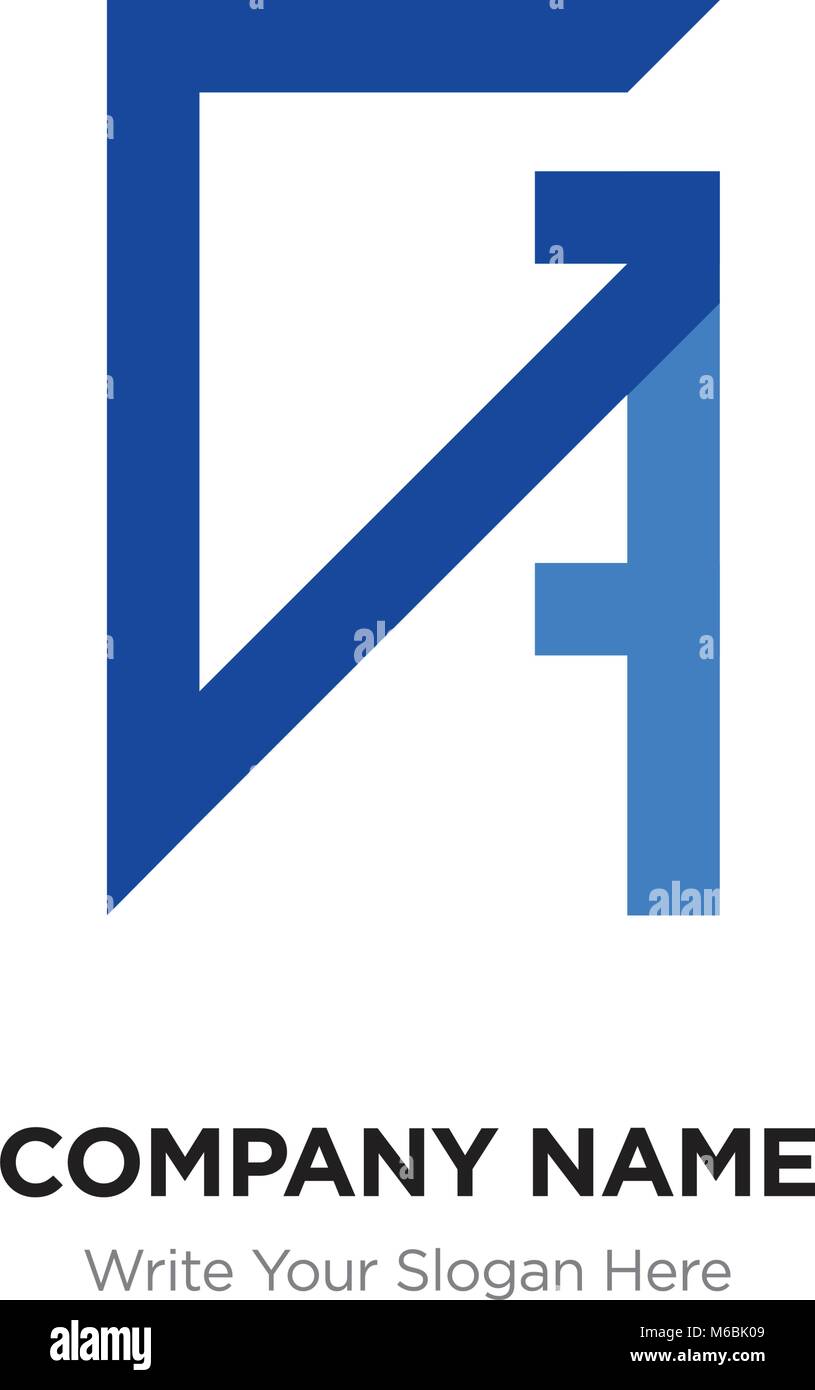 Résumé lettre GO,BG modèle de conception de logo, bleu Alphabet lettres initiales Nom de l'entreprise concept. Télévision ligne mince segments reliés les uns aux autres Illustration de Vecteur