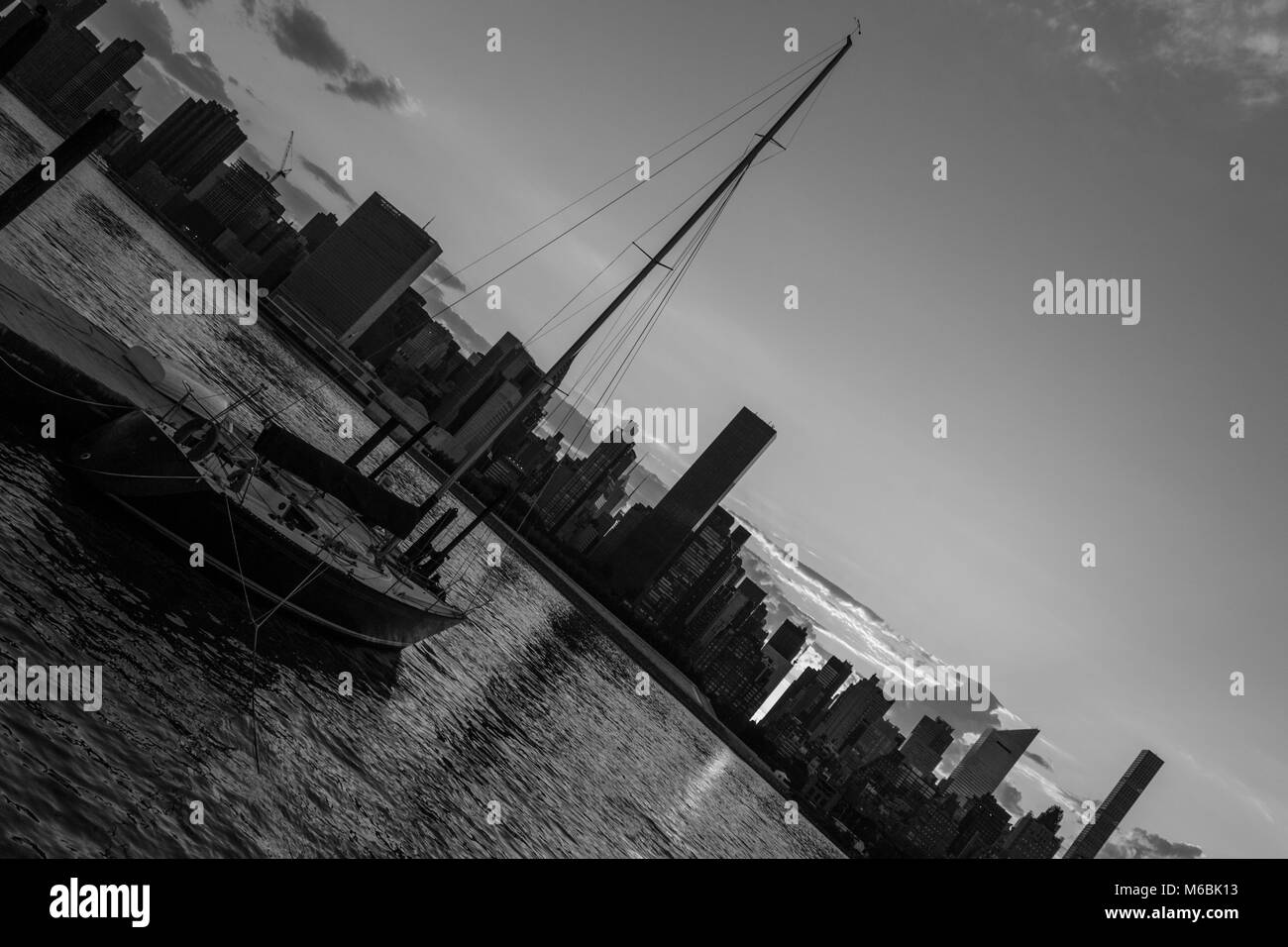 NYC midtown skyline de Long Island City Banque D'Images