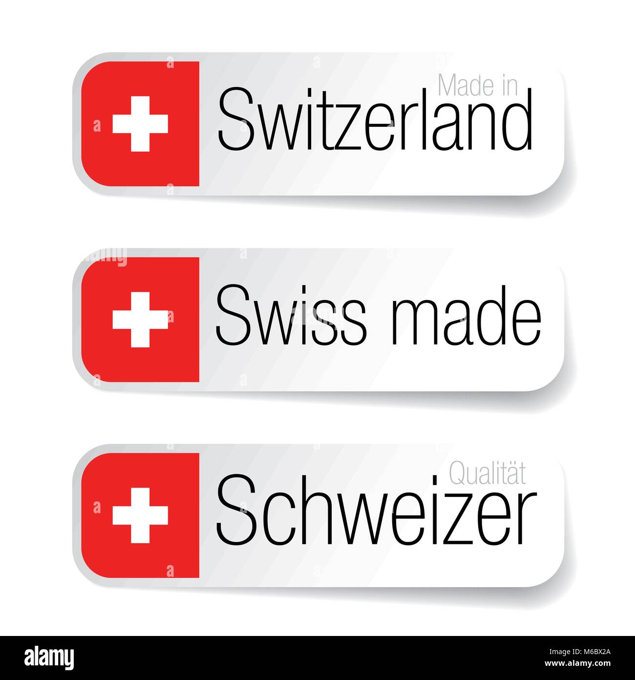 Fabriqué en Suisse - Swiss made Illustration de Vecteur
