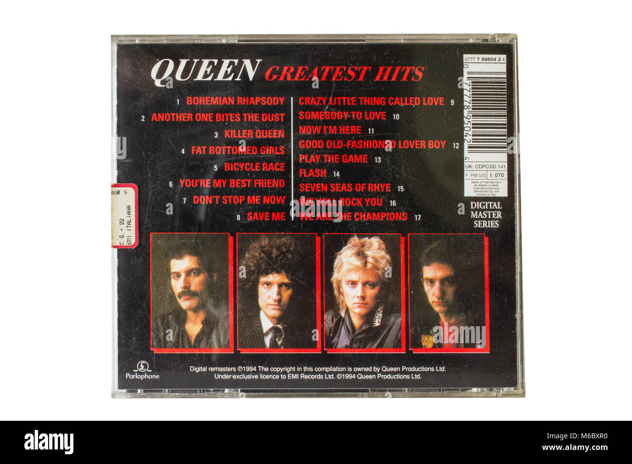 Queen Greatest Hits album original Banque D'Images