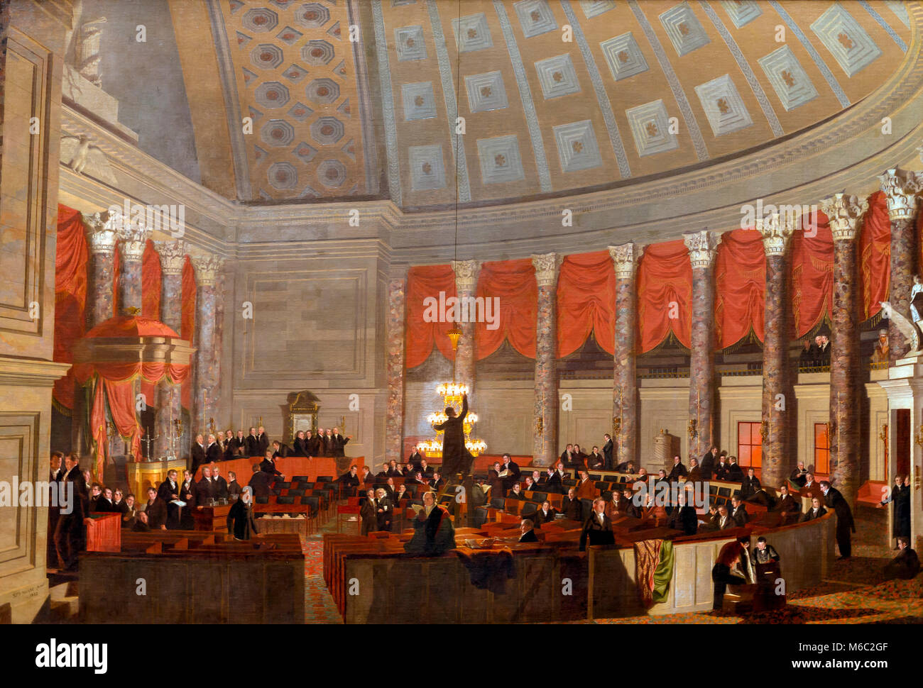 La Chambre des Représentants, Samuel Finley Breese Morse, 1822, National Gallery of Art, Washington DC, USA, Amérique du Nord Banque D'Images