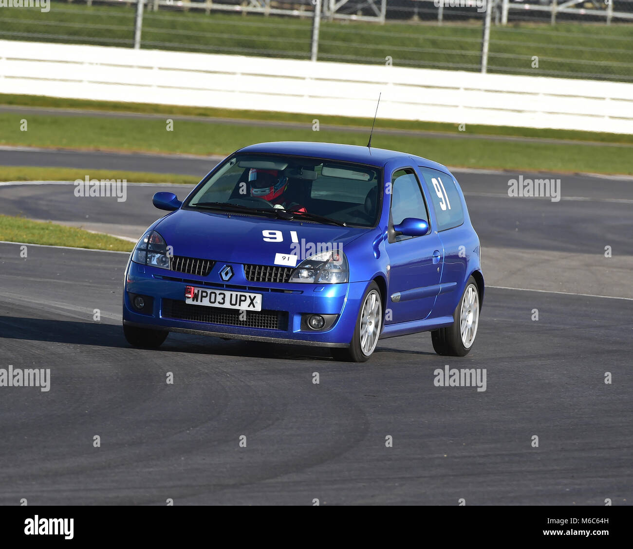 Andrew Ames, Renault Clio Cup 172, CSECC, Pomeroy Trophy, Silverstone, le 24 février 2018, 2018, les voitures, Chris McEvoy, cjm-photographie, concours, Febr Banque D'Images