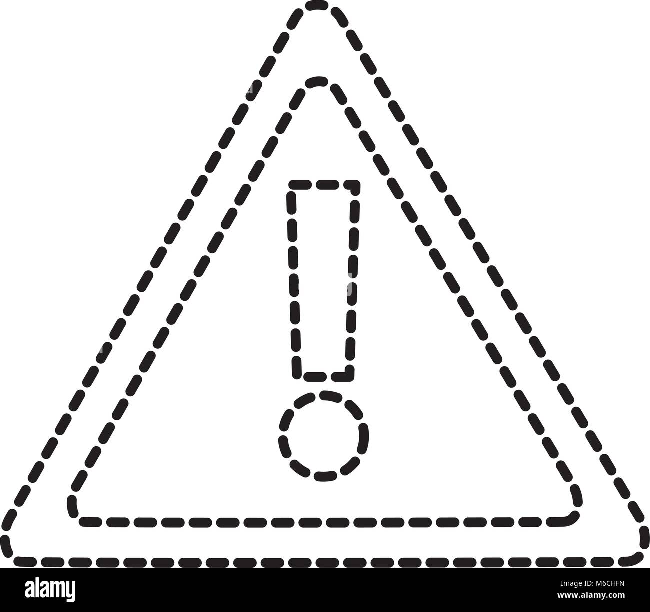 La technologie du système de signe d'alerte d'avertissement Illustration de Vecteur