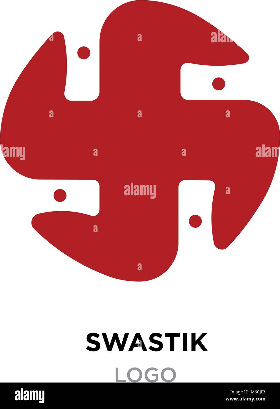 Logo Svm Import Export Rouge L Hindouisme Religion Signe Symbole Svastika Indien Isole Sur Fond Blanc Image Vectorielle Stock Alamy