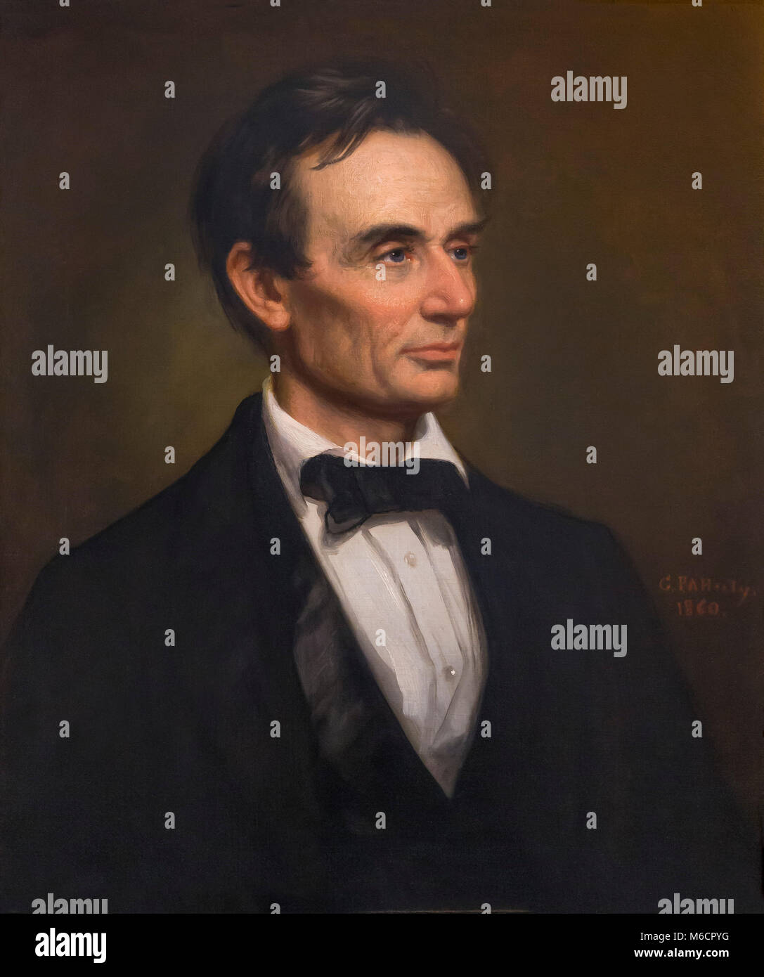 Abraham Lincoln, George Peter Alexander Healy, 1860, National Gallery of Art, Washington DC, USA, Amérique du Nord Banque D'Images