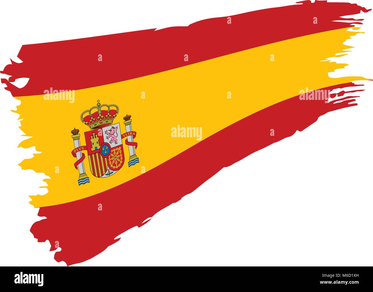 Drapeau de l'Espagne, vector illustration Illustration de Vecteur