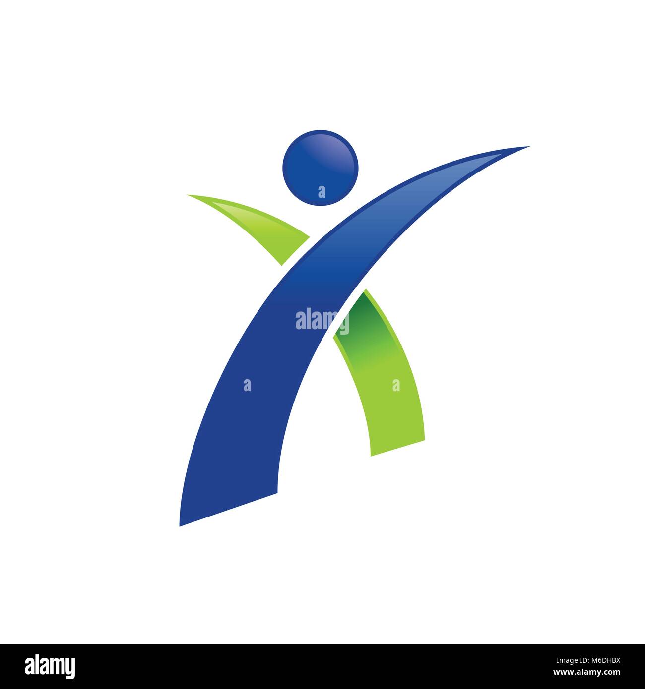 Initiale X Figure humaine Résumé vecteur réussite graphique Conception logo symbole Illustration de Vecteur